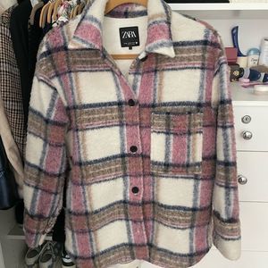 Women’s Zara Plaid Oversized Jacket